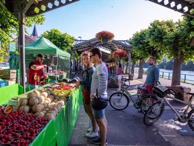 Sur le marché d'Andrésy