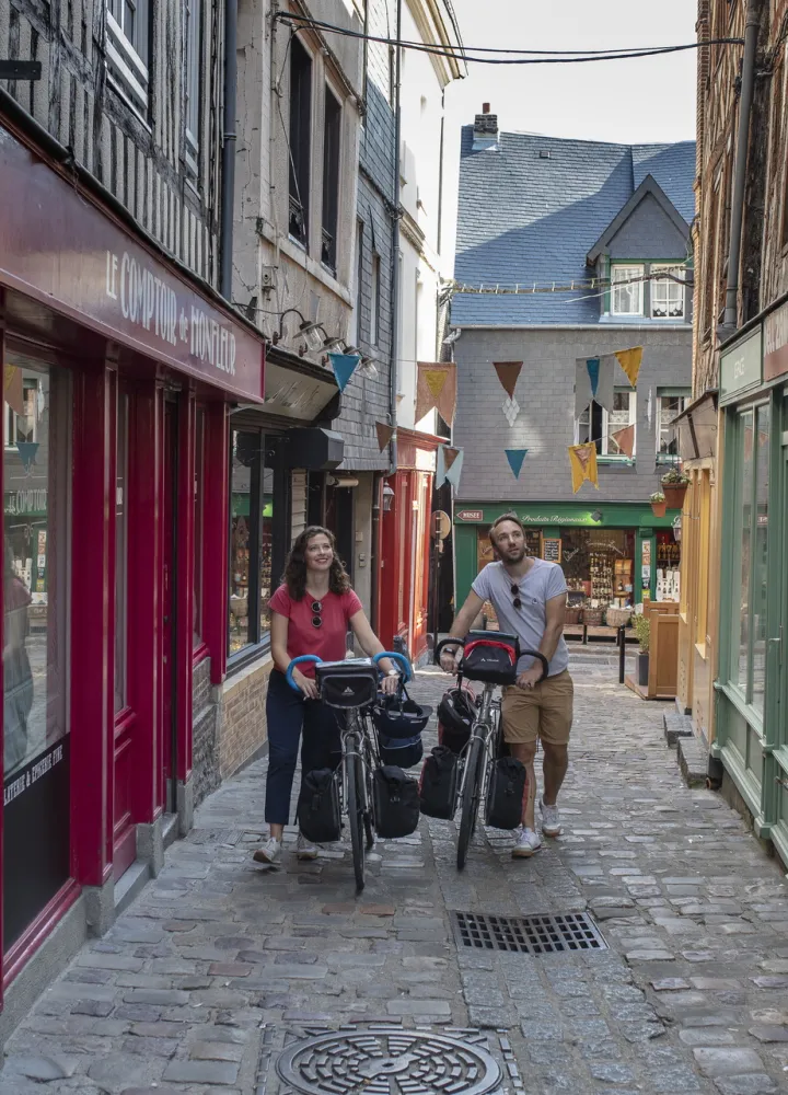 Ruelles colorées à Honfleur