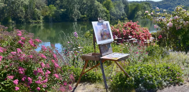 jardinavecchevalet@Michel Ratel, atelier galerie du bord de Seine